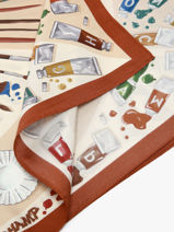 Longchamp Soie gots Foulard Veelkleurig-vue-porte